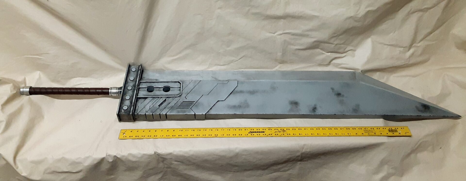 Commissioned/Custom Made Metal Buster Sword with PC Board Veneering Down Payment for shaneluna