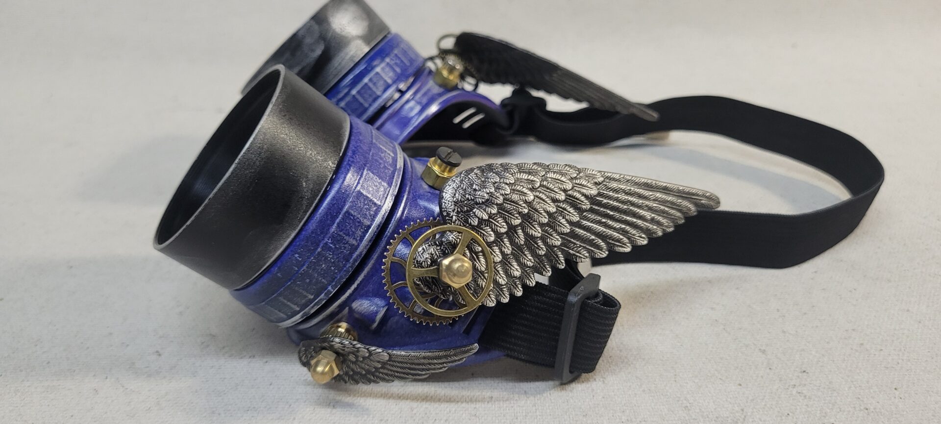 Steampunk Double Winged Purple Valkyrie Goggles